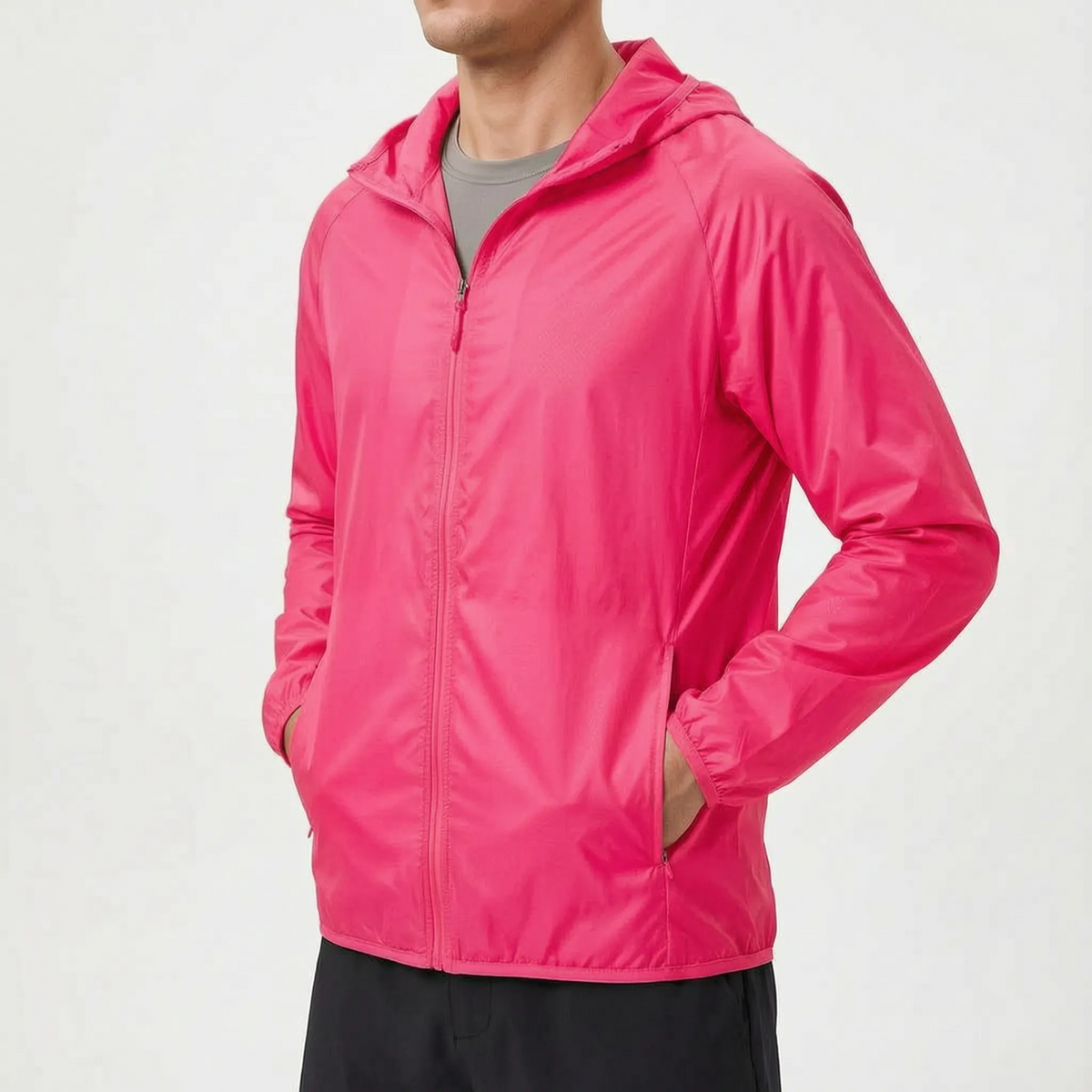 Lightweight Hooded Windbreaker