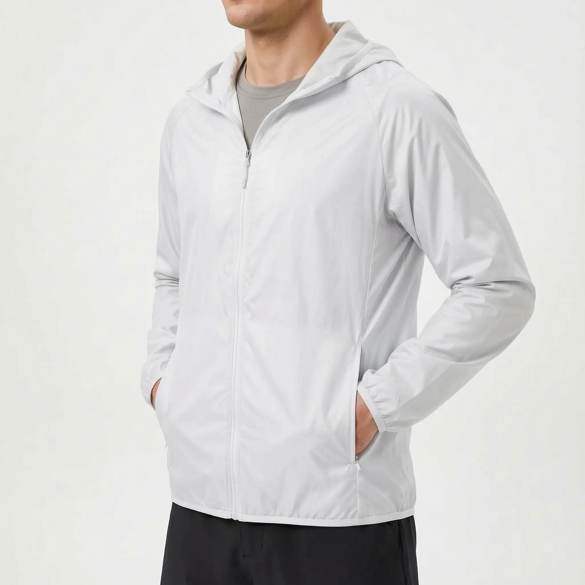 Lightweight Hooded Windbreaker