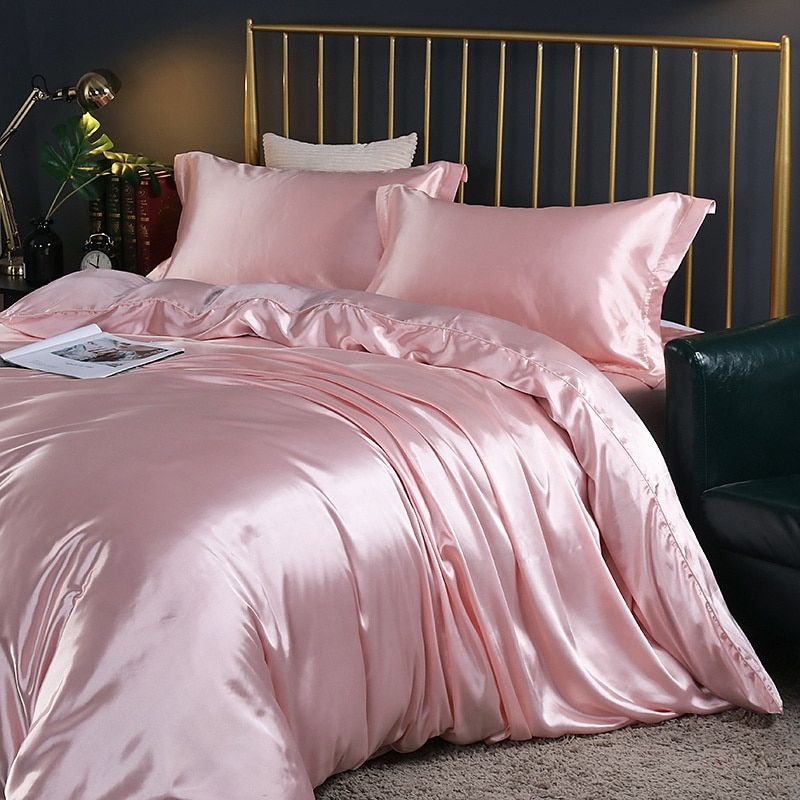 Luxury Satin Silk 4-Piece Bedding Set