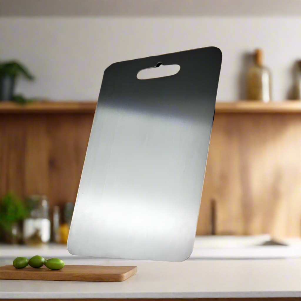 Medical-Grade Titanium Cutting Board - Safe Non-Porous Surface