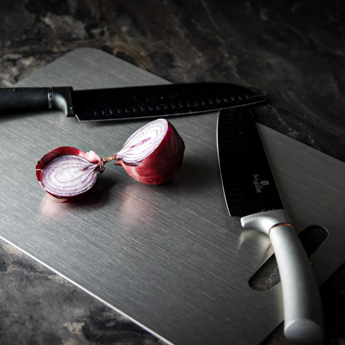 Medical-Grade Titanium Cutting Board - Safe Non-Porous Surface