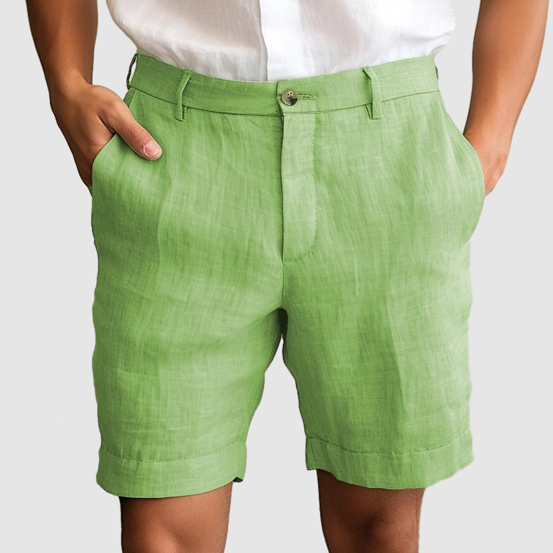 Men's Cuffed Flat Front Dress Shorts