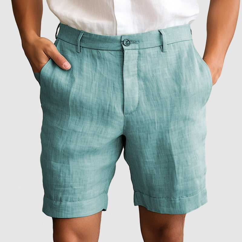 Men's Cuffed Flat Front Dress Shorts
