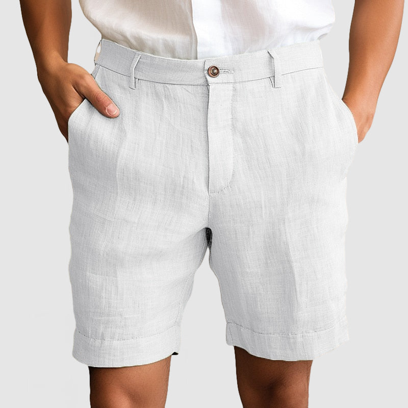 Men's Cuffed Flat Front Dress Shorts