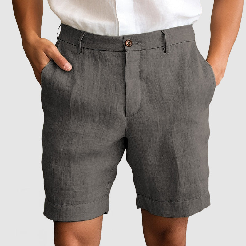 Men's Cuffed Flat Front Dress Shorts