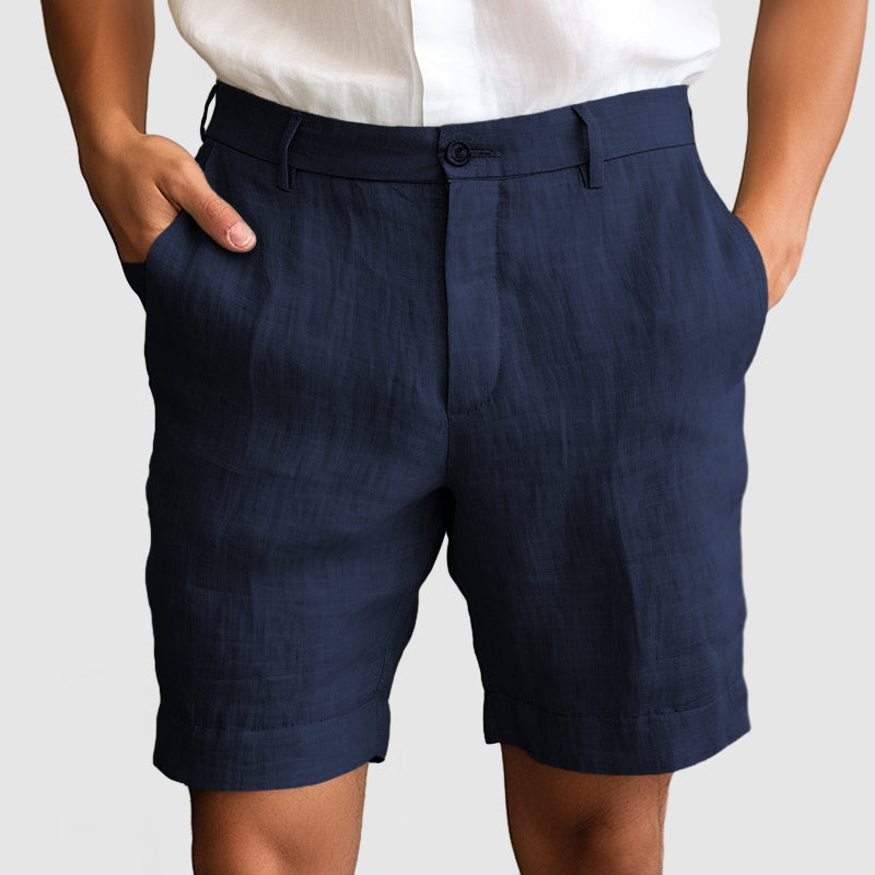 Men's Cuffed Flat Front Dress Shorts