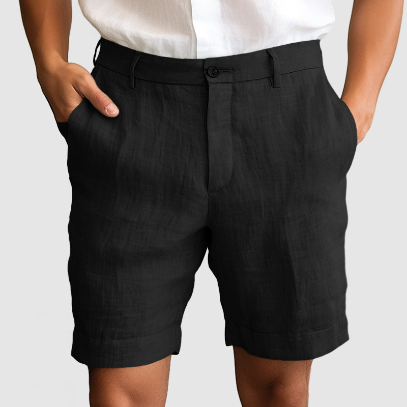 Men's Cuffed Flat Front Dress Shorts