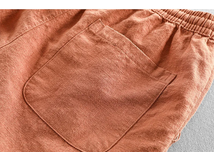Men's Elastic Waist Casual Shorts