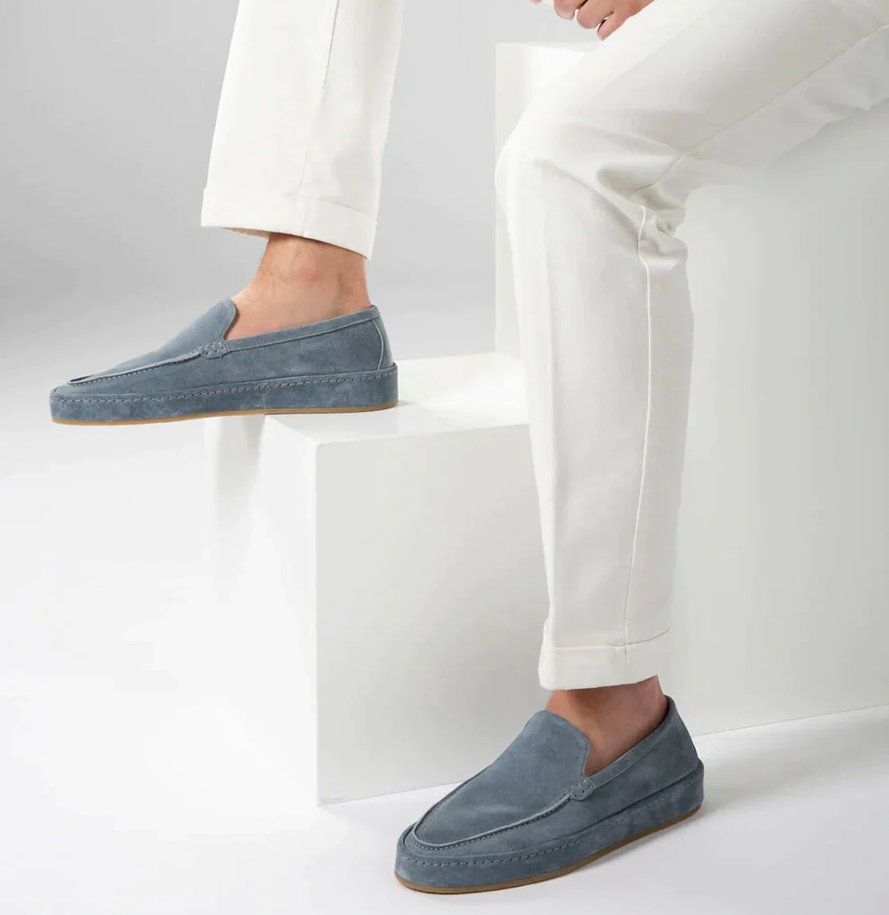 Men’s Elegant Slip-On Loafers – Comfortable Smart Casual Everyday Shoes with Soft Cushioned Sole