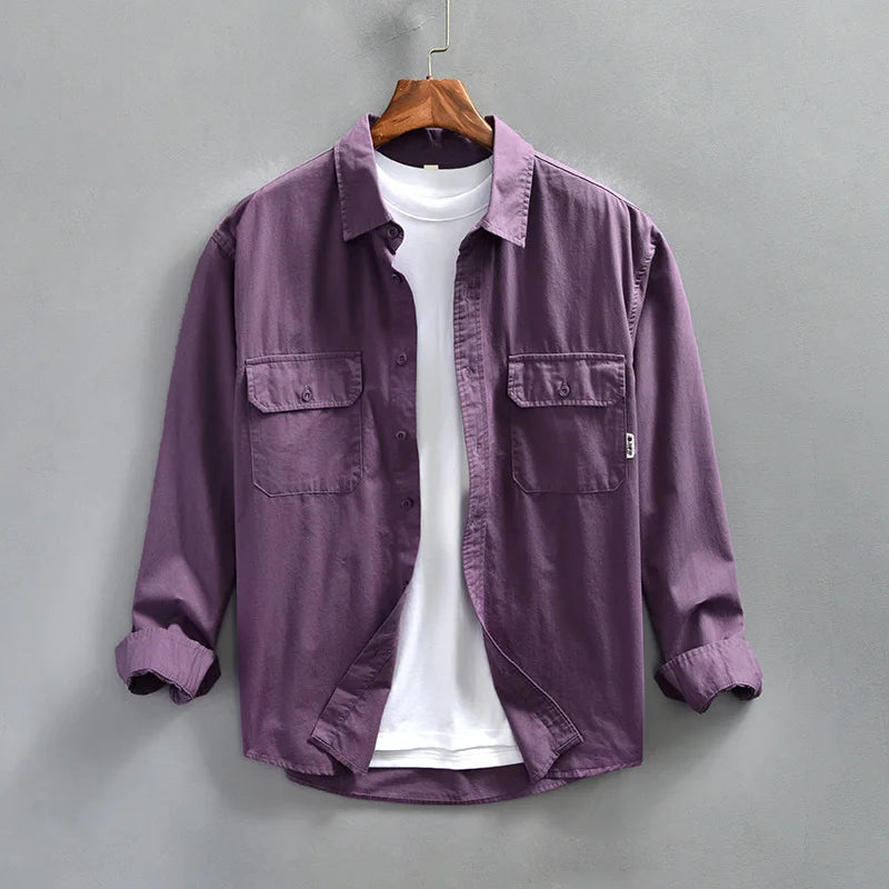 Men's Long Sleeve Button-Up Shirt