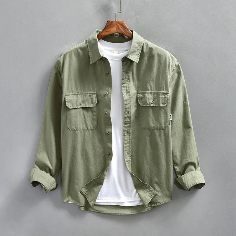 Men's Long Sleeve Button-Up Shirt