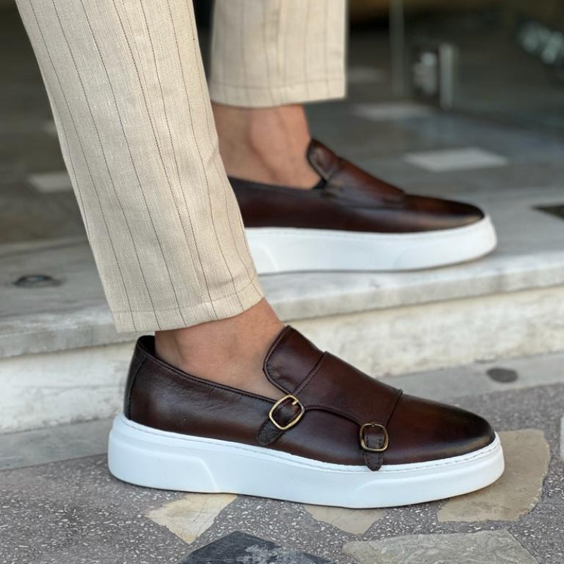 Men's Monk Strap Slip-On Loafers