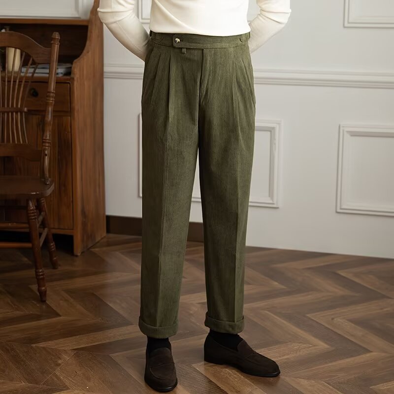 Men's Pleated Trousers