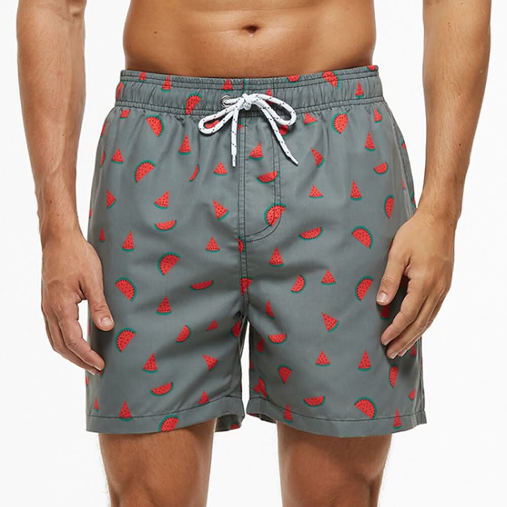 Men’s Quick-Dry Swim Shorts with Adjustable Drawstring Waist