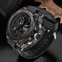 Men's Rugged Multifunctional Analog-Digital Military Watch