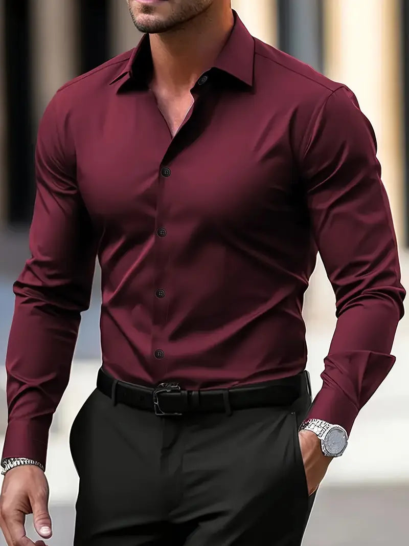 Men's Slim-Fit Dress Shirt