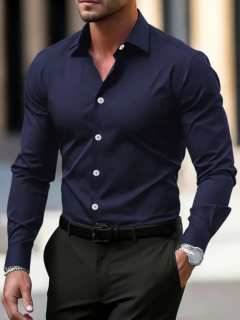 Men's Slim-Fit Dress Shirt