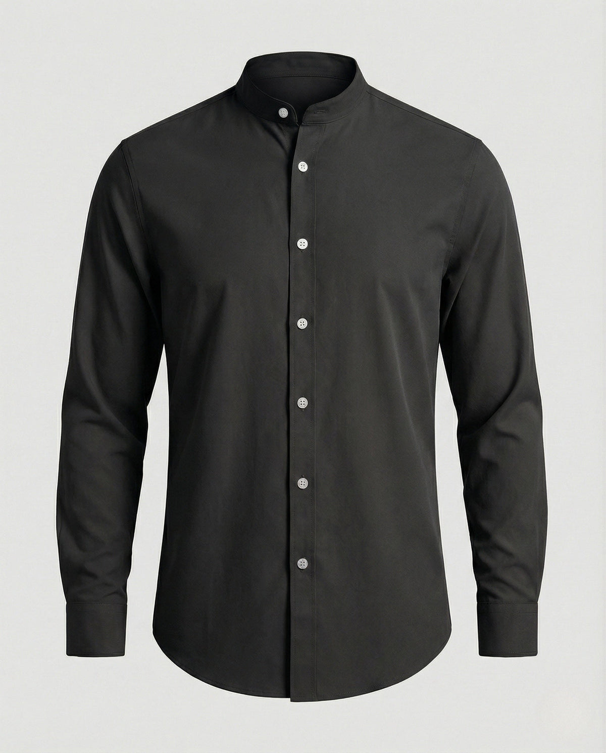 Men's Slim Fit Stand Collar Shirt