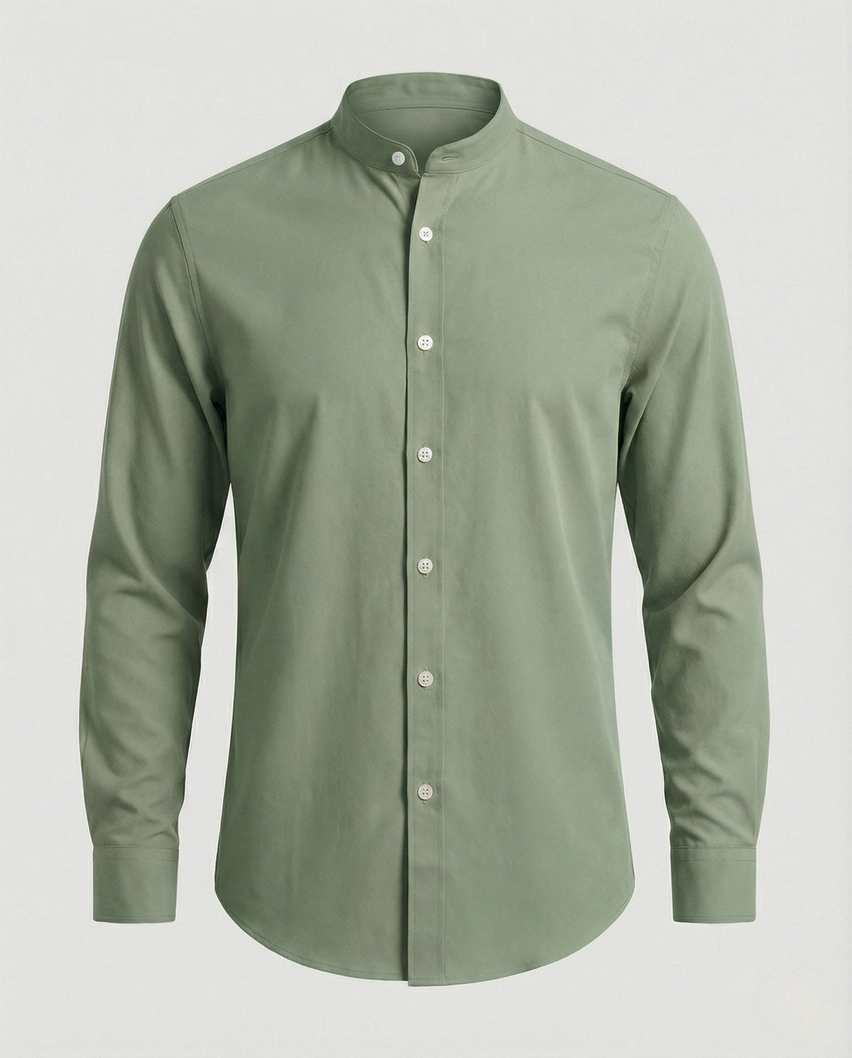 Men's Slim Fit Stand Collar Shirt