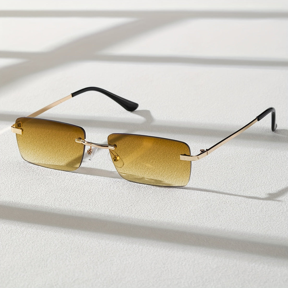 Men's Sunglasses with UV Protection and Lightweight Metal Frame – Frameless Design