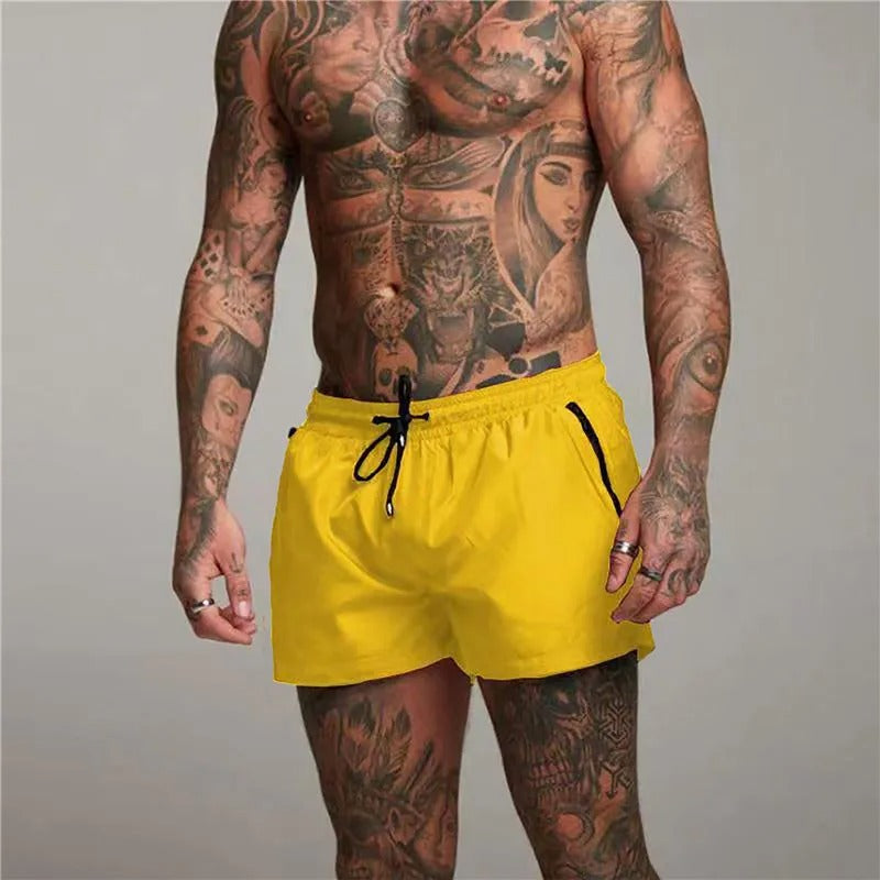 Men's Swim Shorts with Zipper Pockets