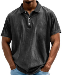 Men's Washed Polo Shirt