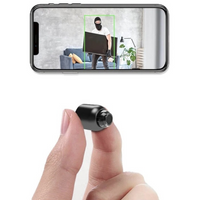 Mini WLAN Surveillance Camera | Wireless with Night Vision & Motion Detection | Black