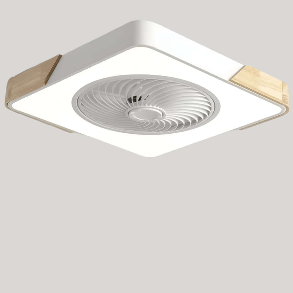 Modern Bladeless Ceiling Fan with LED Light & Remote