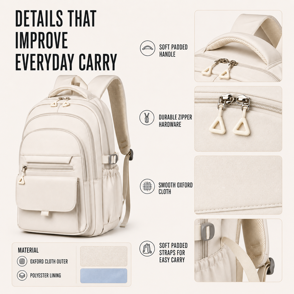 Multi Layer Oxford Backpack
