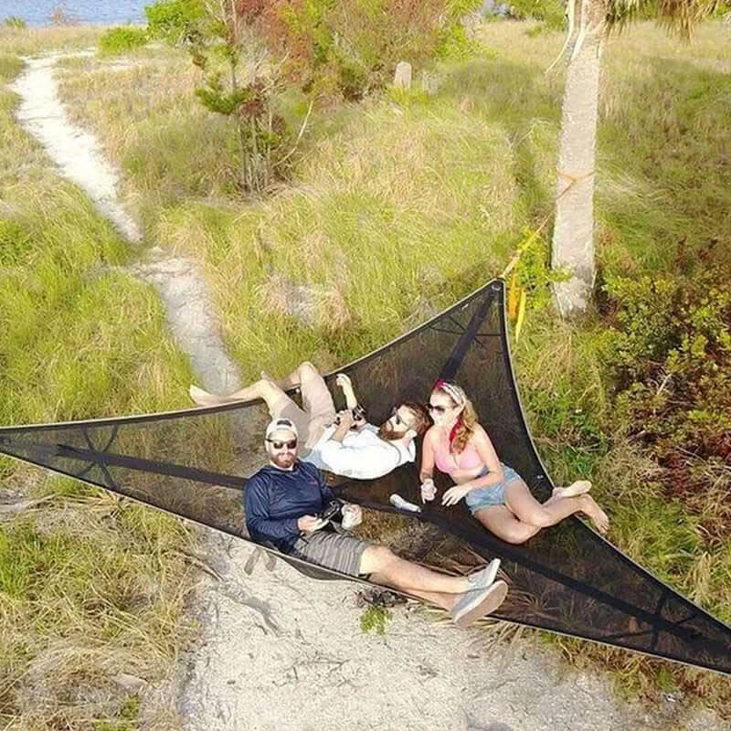 Multi-Person Camping Hammock with 3-Point Anchor System