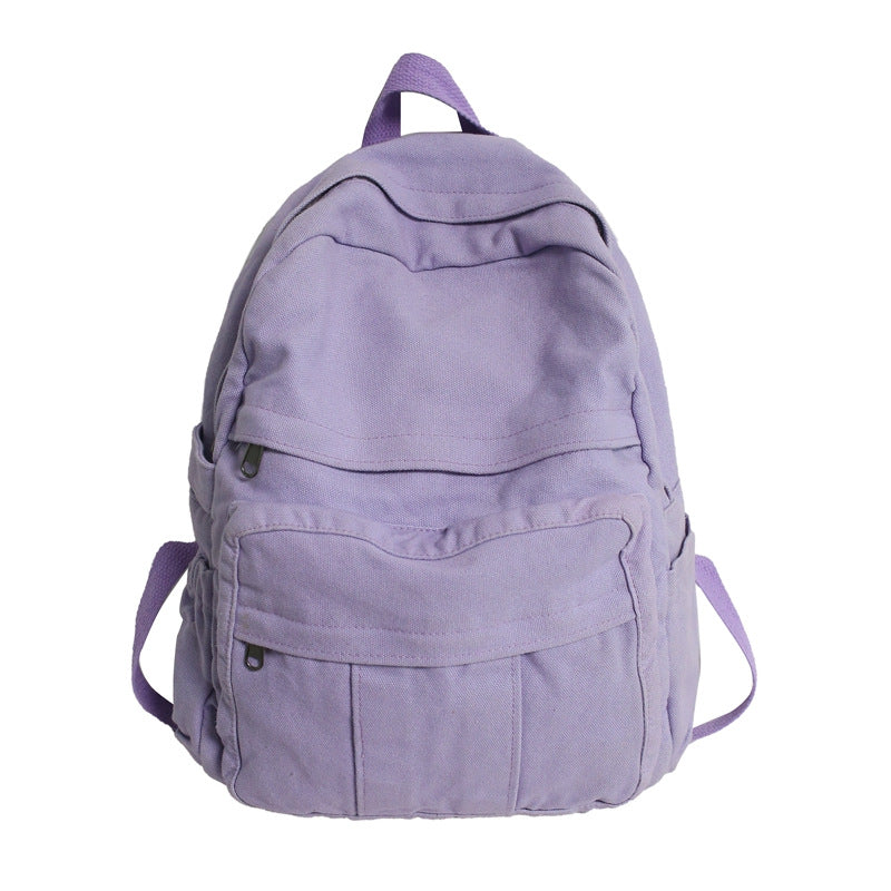 Multifunctional Canvas School Backpack