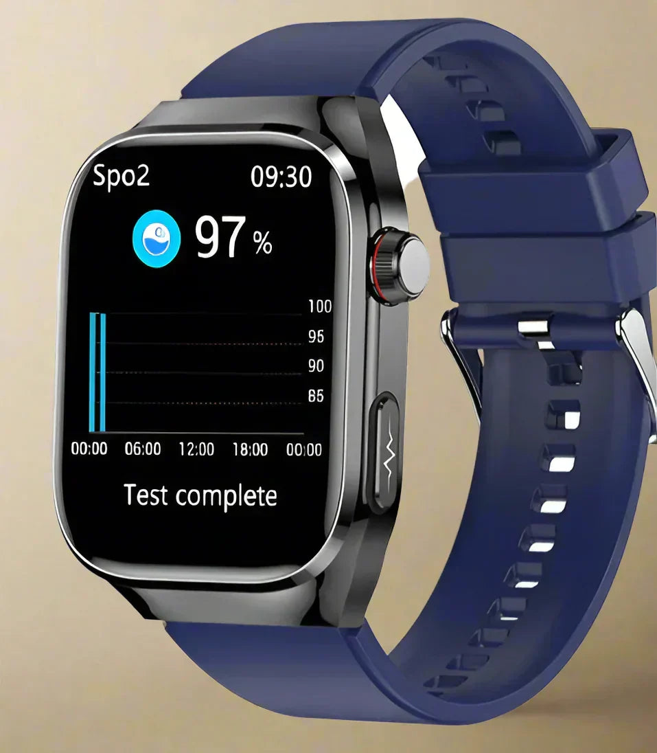 NexaPulse Blood Sugar Watch, ECG, Uric Acid, Bluetooth