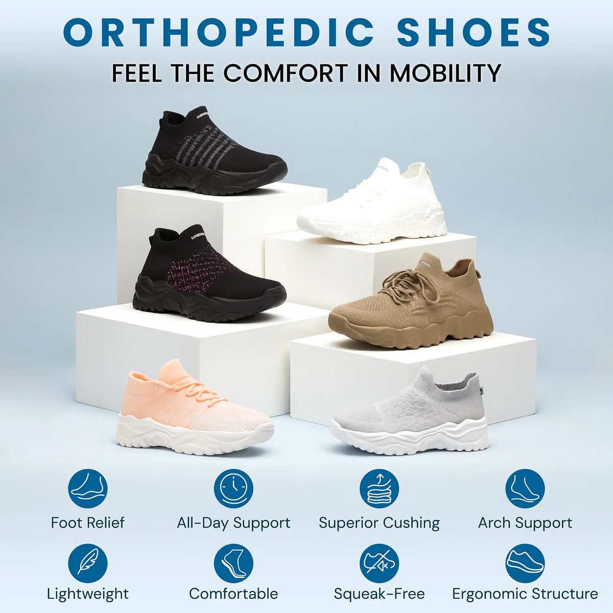Orthopedic Cloud Slip On Shoes
