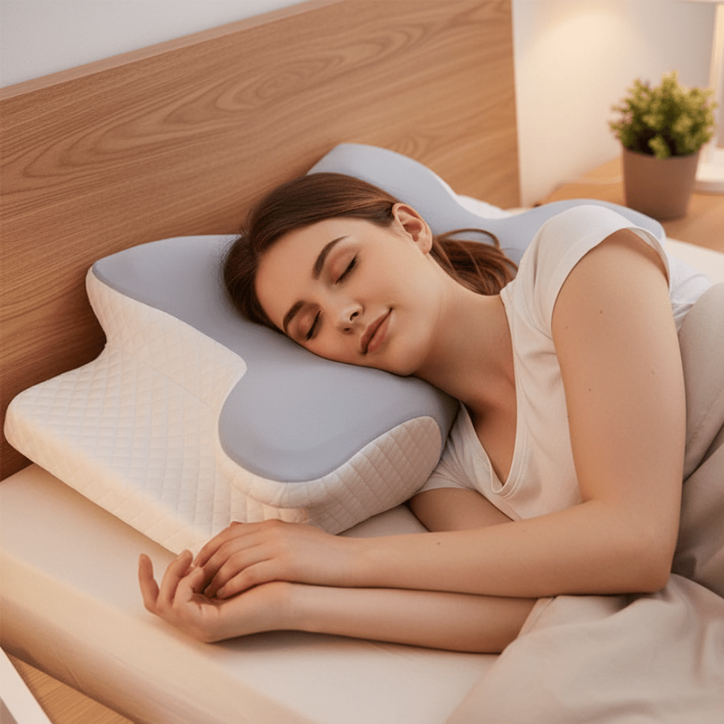Orthopedic Memory Foam Pillow for Neck and Shoulder Pain Relief
