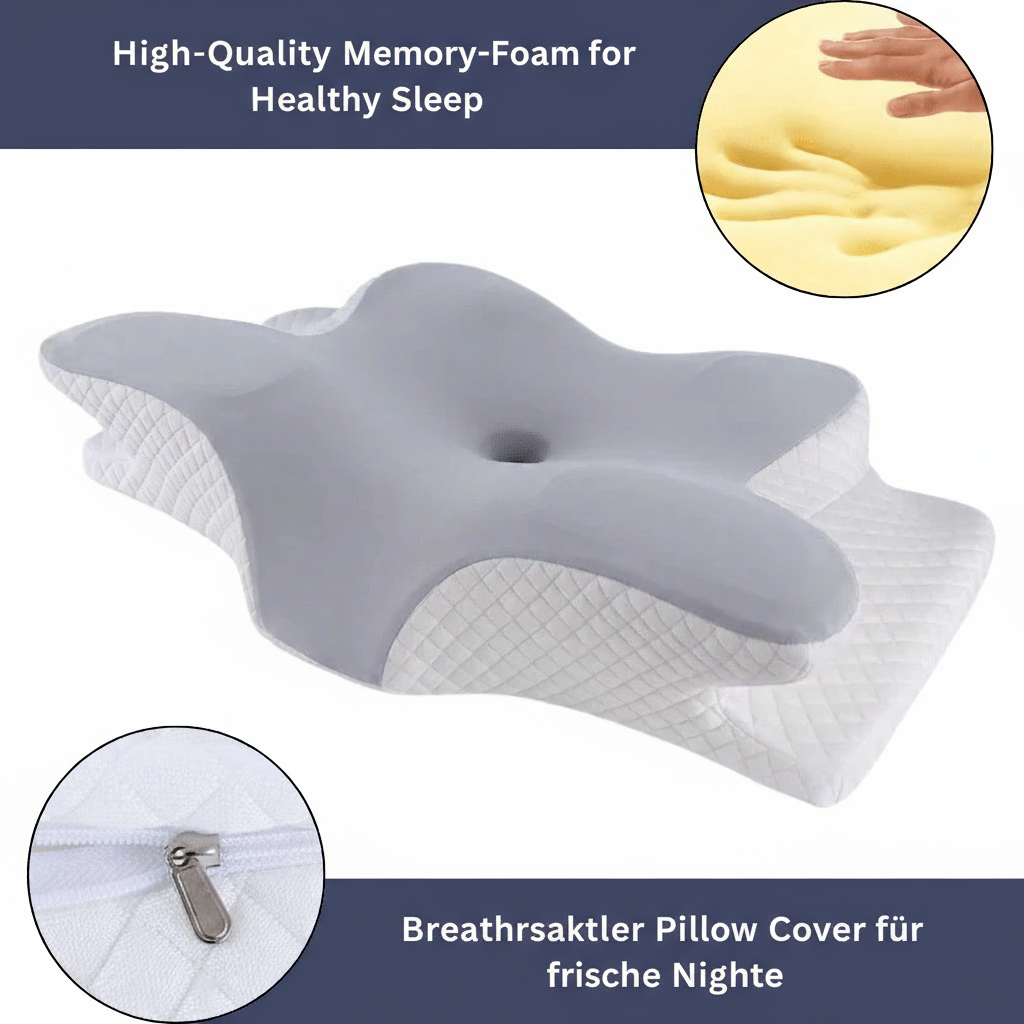 Orthopedic Memory Foam Pillow for Neck and Shoulder Pain Relief
