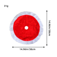 Plush Faux Fur Tabletop Christmas Tree Skirt
