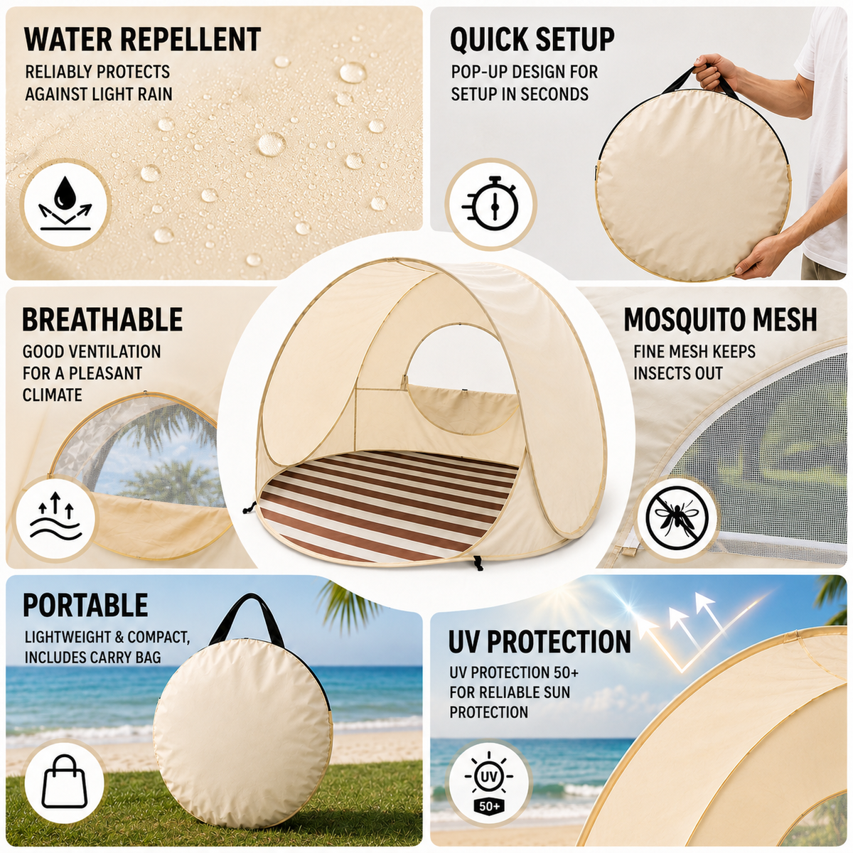 Pop-Up Beach Shelter