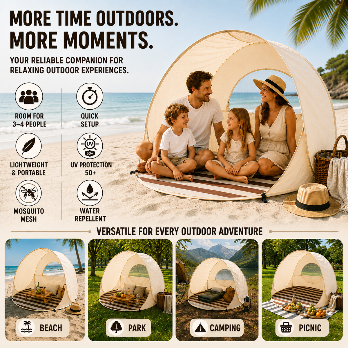 Pop-Up Beach Shelter