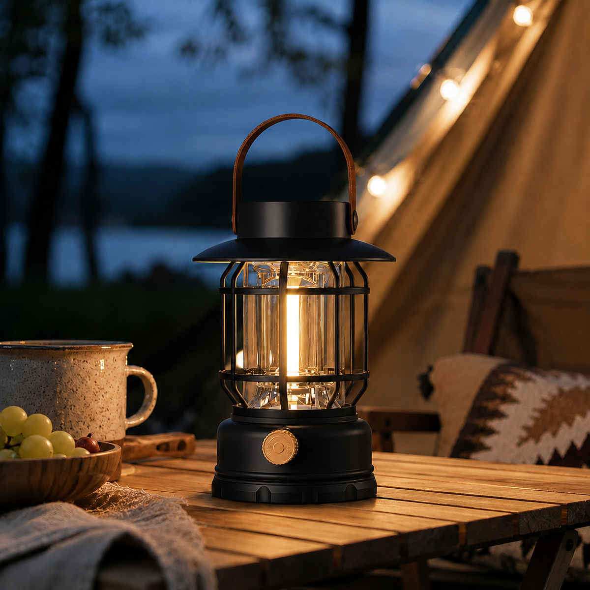 Portable 360-Degree LED Camping Lantern