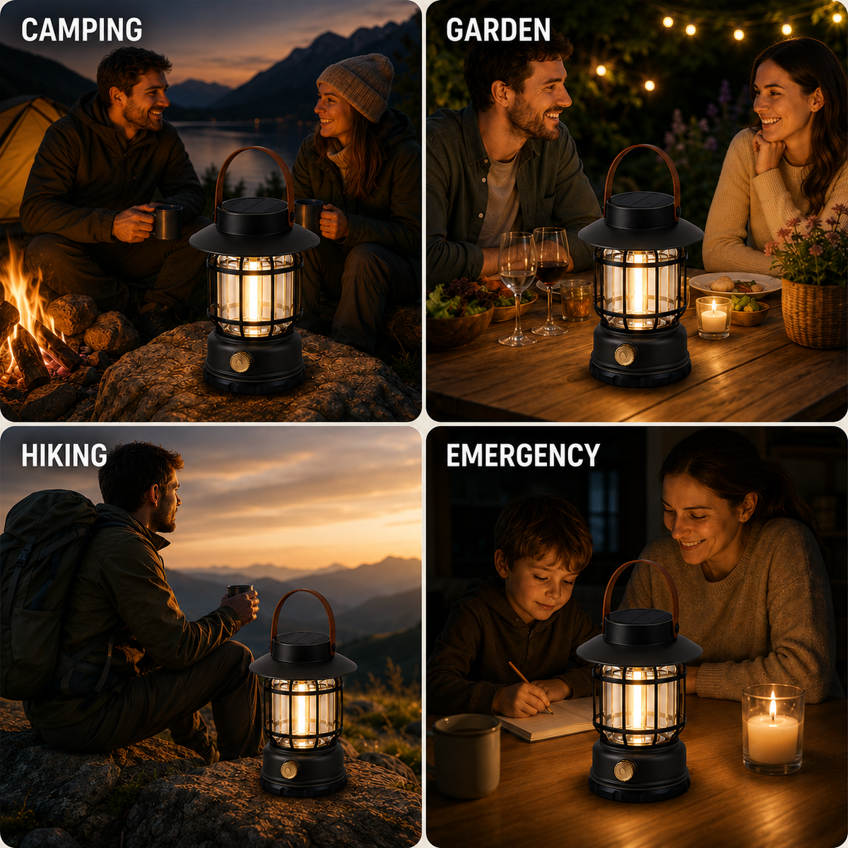 Portable 360-Degree LED Camping Lantern