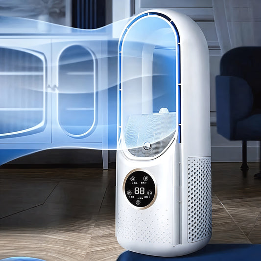 Portable Bladeless Air Cooler, Quiet Fan Without Blades