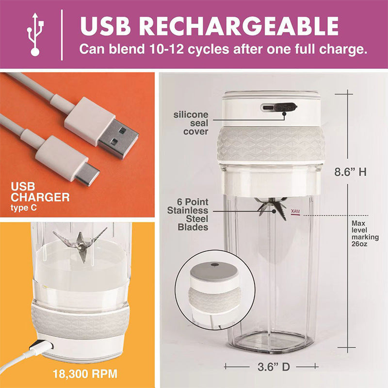 Portable Blender Cup (601–800 ml)