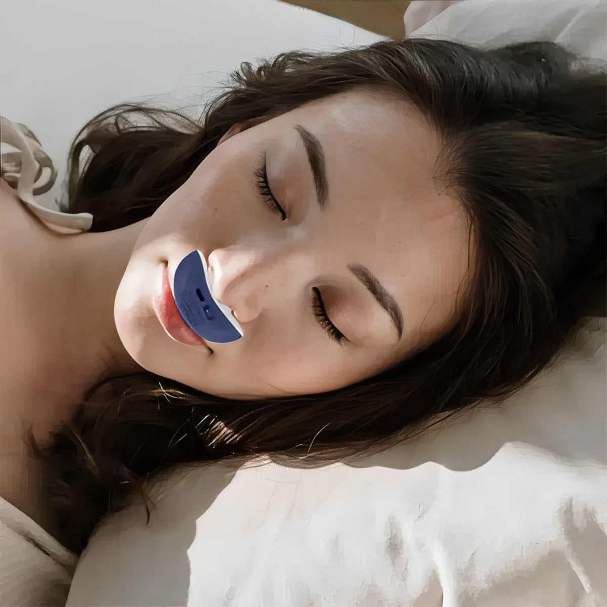 Portable Micro CPAP Device for Snoring Elimination – Quiet and Compact, Light Green with Silicone Tips