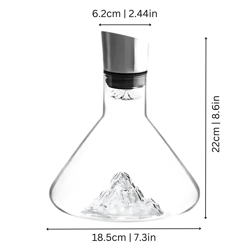 Premium Wine Decanter | Lead-Free Crystal with Quick Aeration & Filtration for Enhanced Flavor Experience