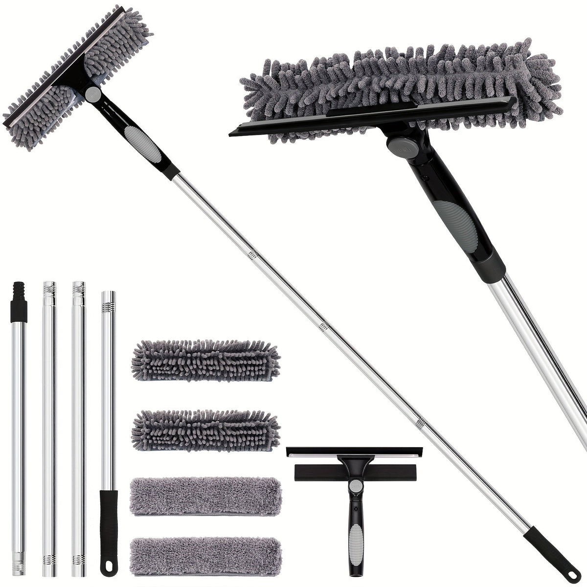 Professional Window Cleaner Telescopic - Streak-Free Windows