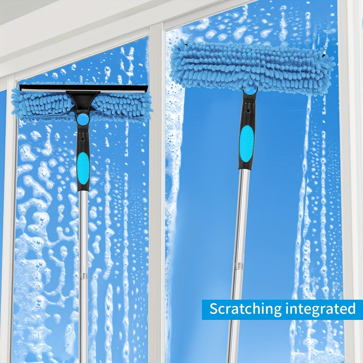 Professional Window Cleaner Telescopic - Streak-Free Windows