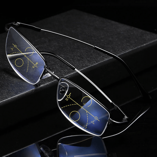 Progressive Multifocal Glasses for Clear Vision - German Smart Design for Daily Use