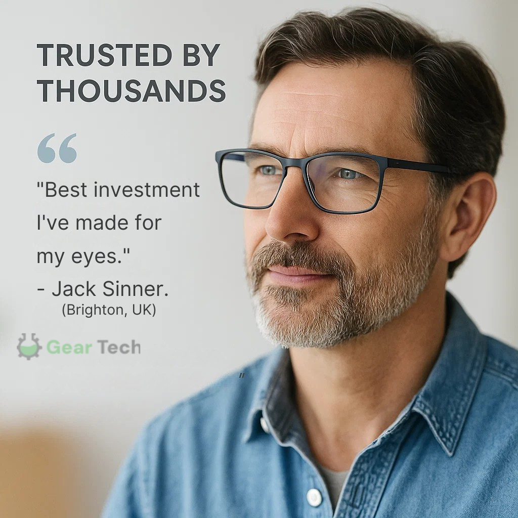 Progressive Multifocal Glasses for Clear Vision - German Smart Design for Daily Use