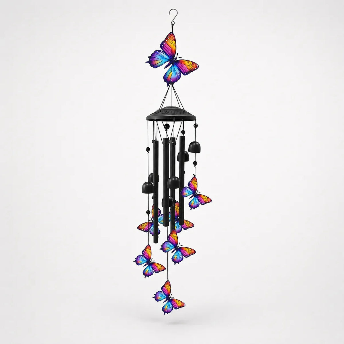 Rainbow Hummingbird Wind Chime for Garden, Patio & Porch