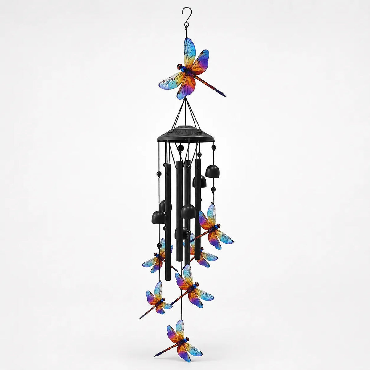 Rainbow Hummingbird Wind Chime for Garden, Patio & Porch
